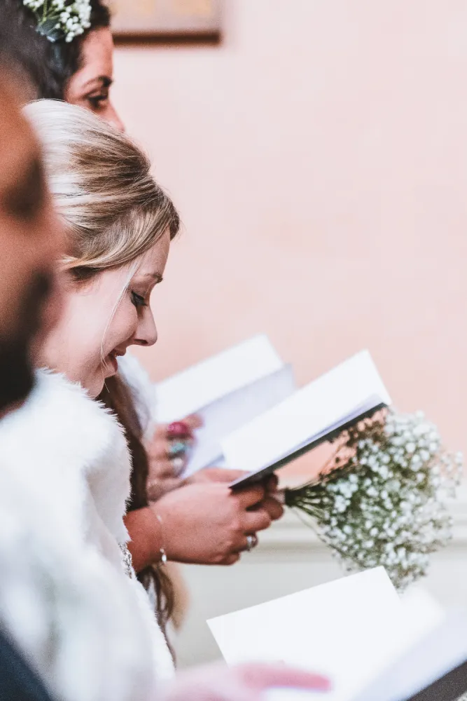 Bridesmaids in a row Bridesmaids in a row