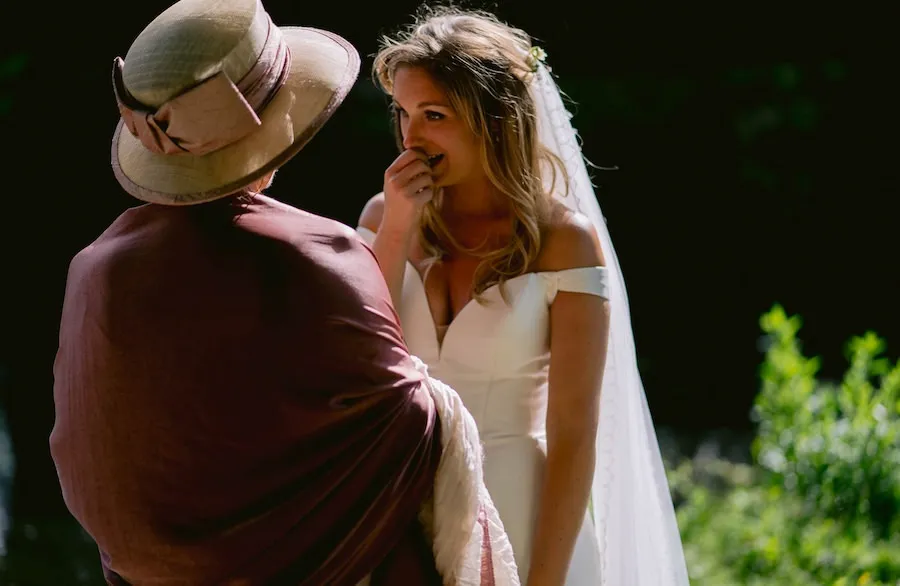 Emotional moment for the bride to be Emotional moment for the bride to be